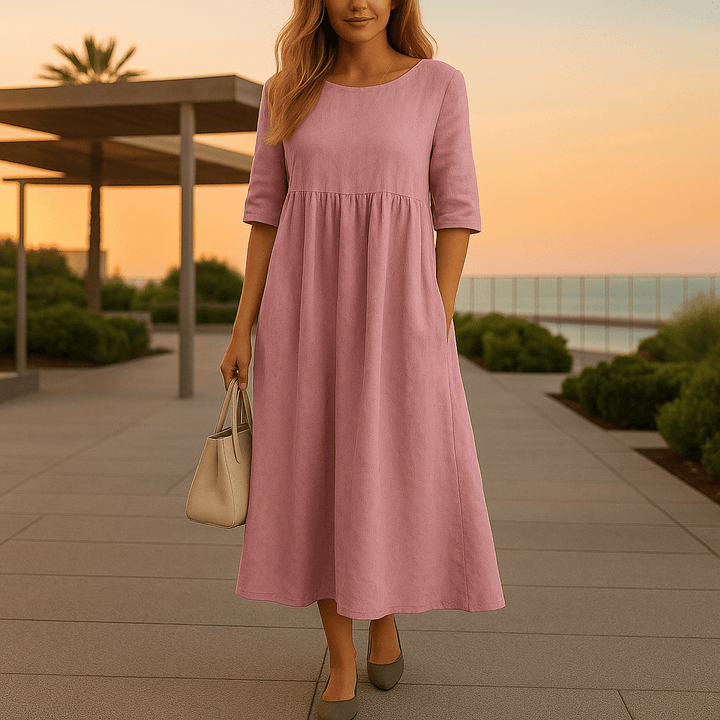 Manon | Abito in cotone traspirante