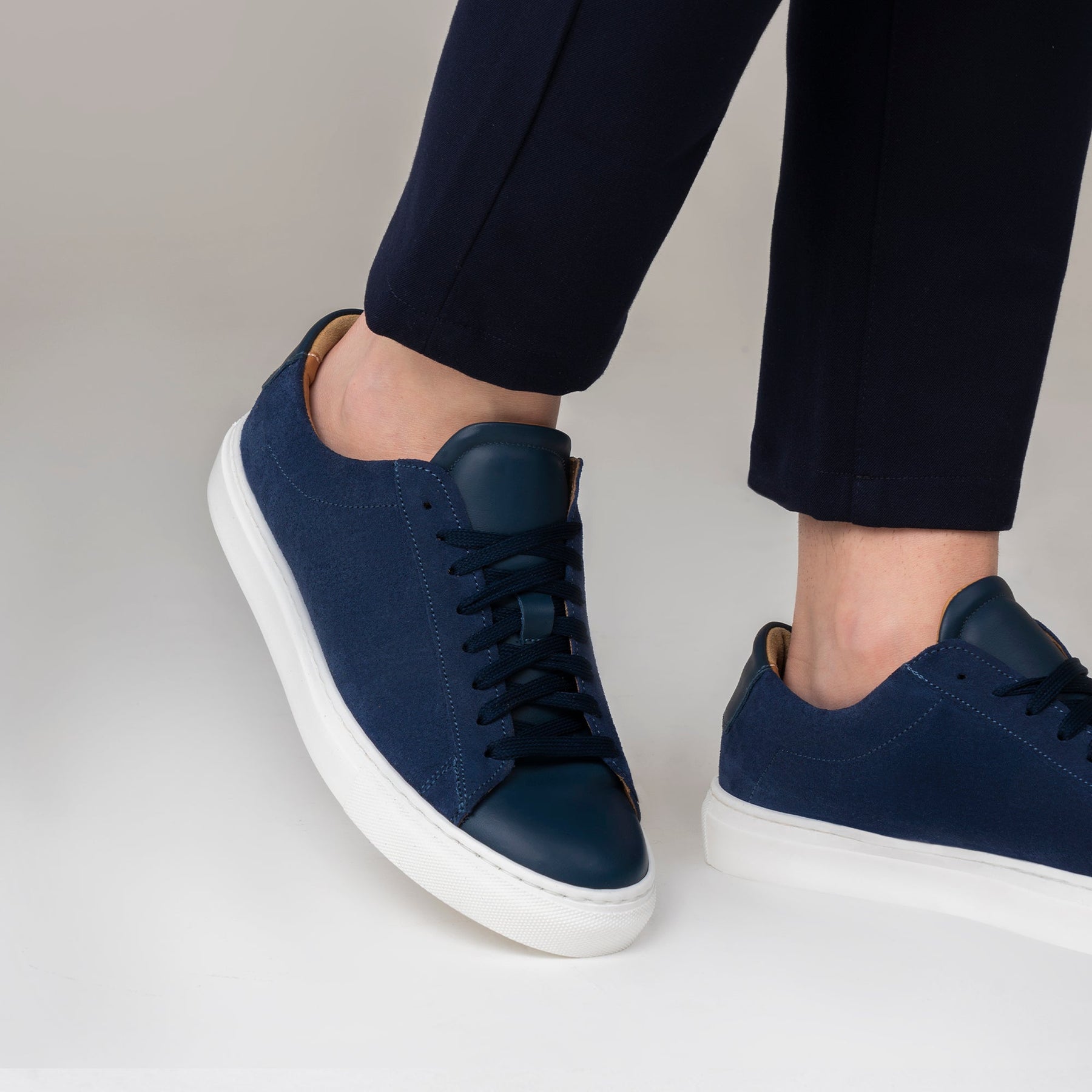 Nova sneakers uomo in camoscio inserti in pelle