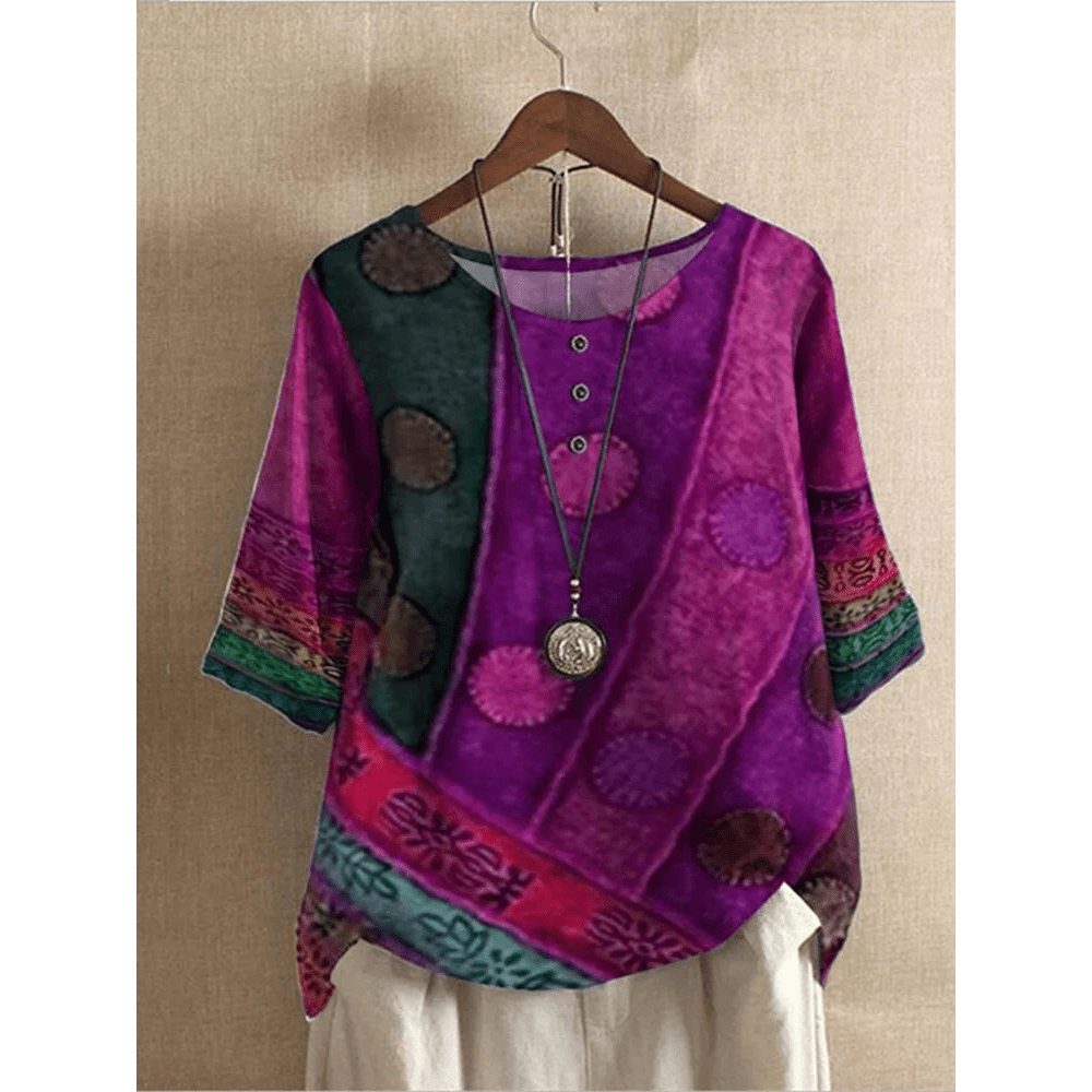 Valarie | top bohemien colorato