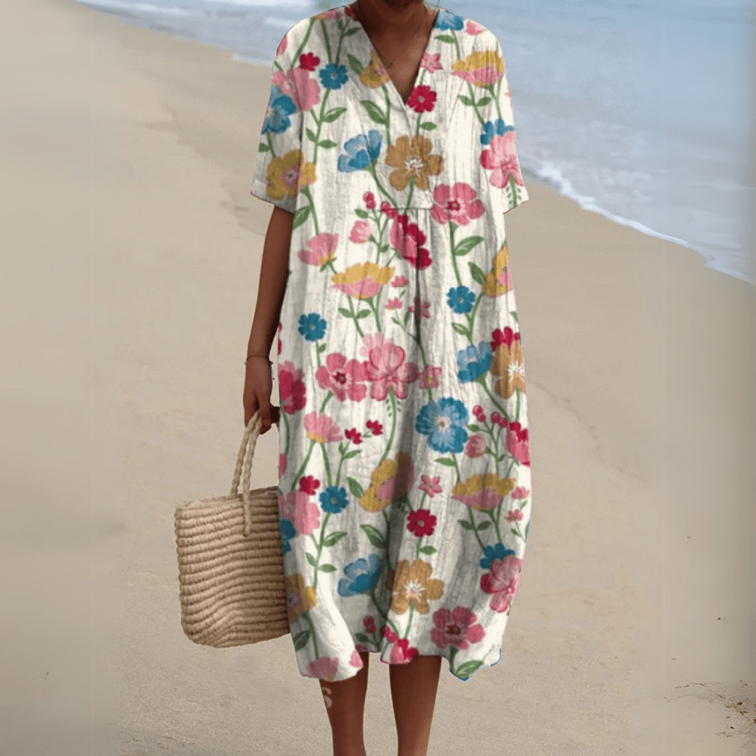 Nathalie | Abito elegante a fiori