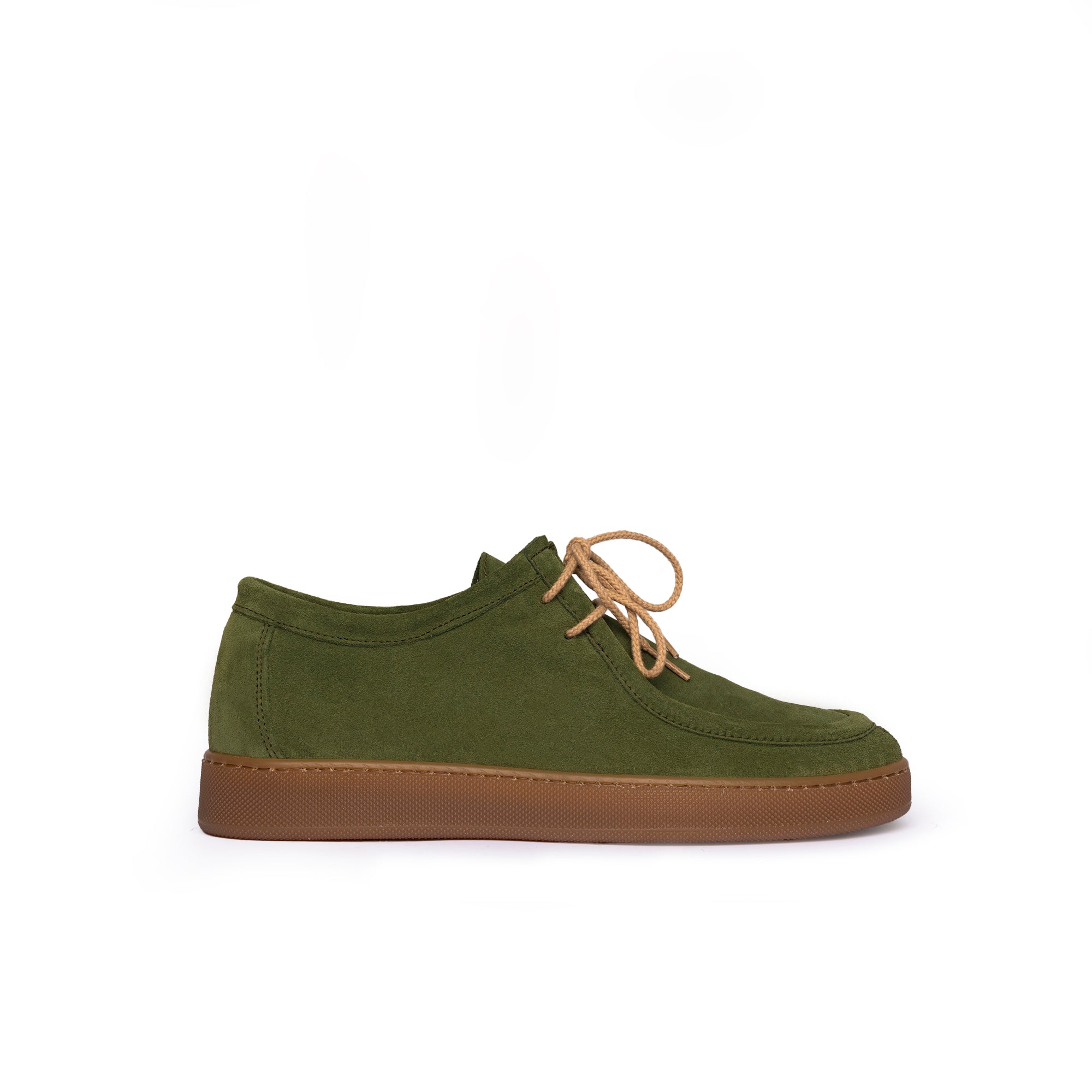 Frank Sneakers fondo ambra Uomo in Morbido Camoscio