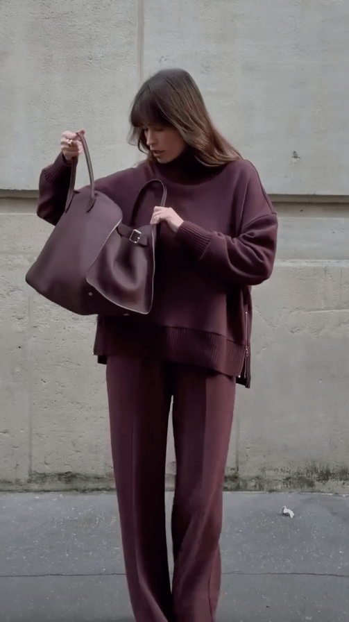 Valentina – Set in maglia con felpa morbida e pantaloni eleganti