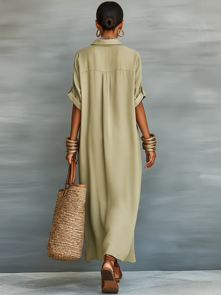 Alessia™ | Abito chemisier elegante